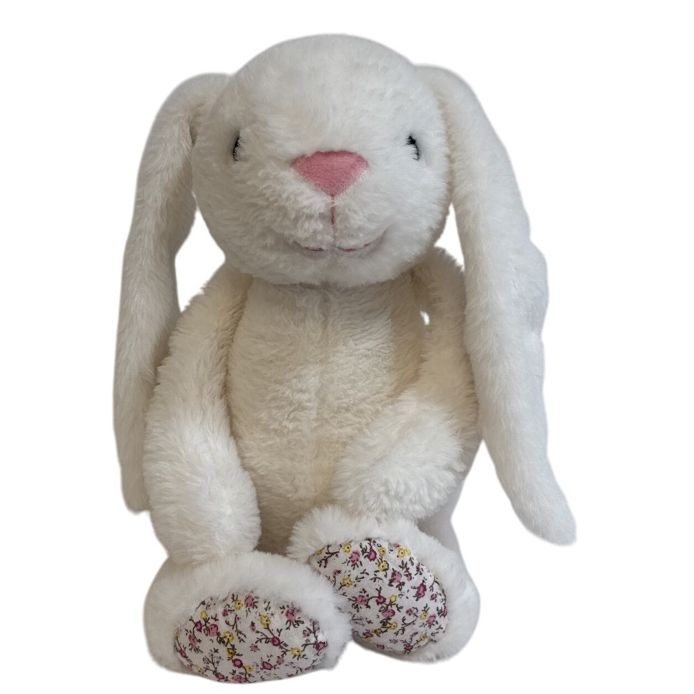 Kellytoy Luxe Baby Infant Cuddle Bunny with‎ Rattle & Crinkle Ears Plush